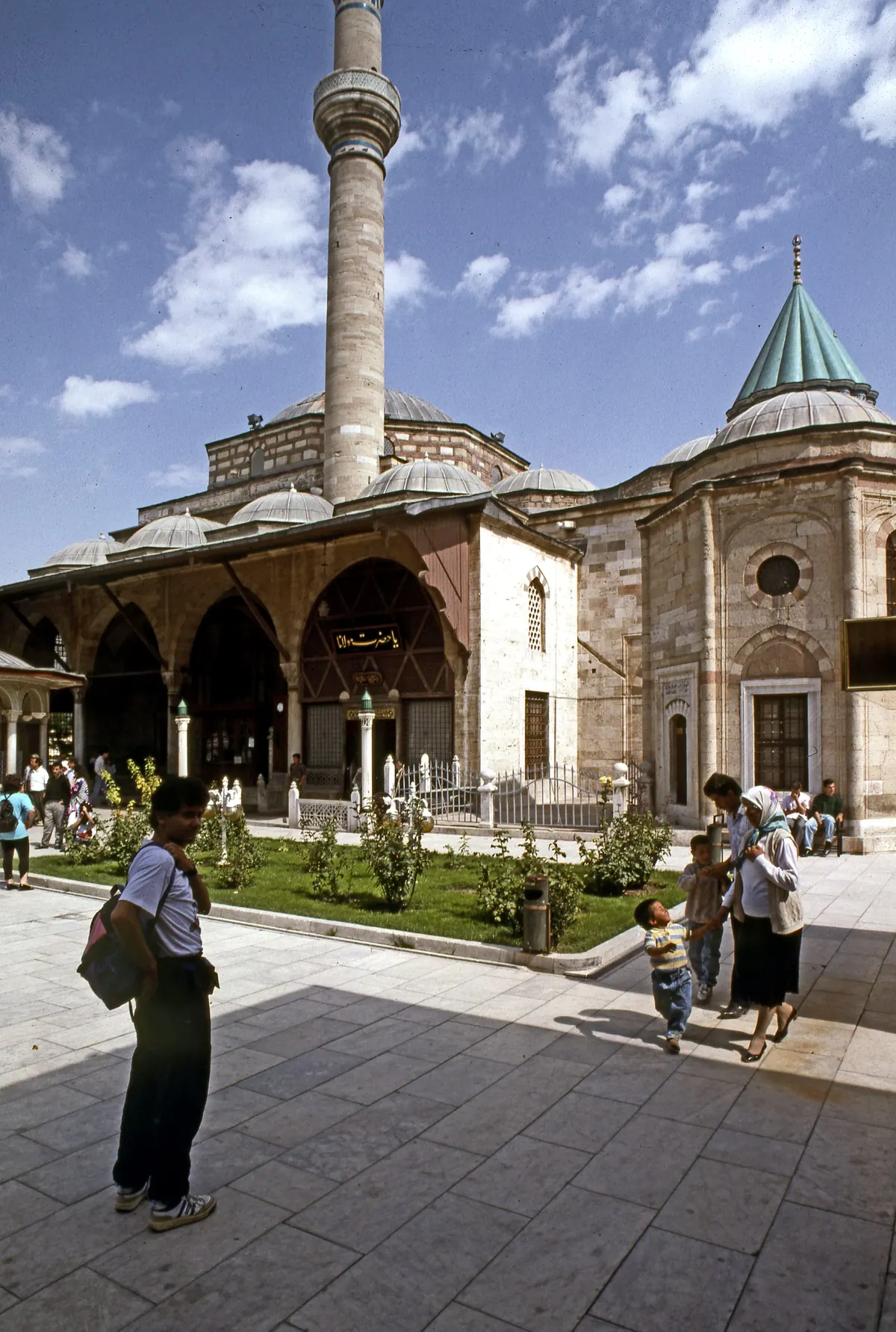 The courtyard of the Mevlana Museum, Konya