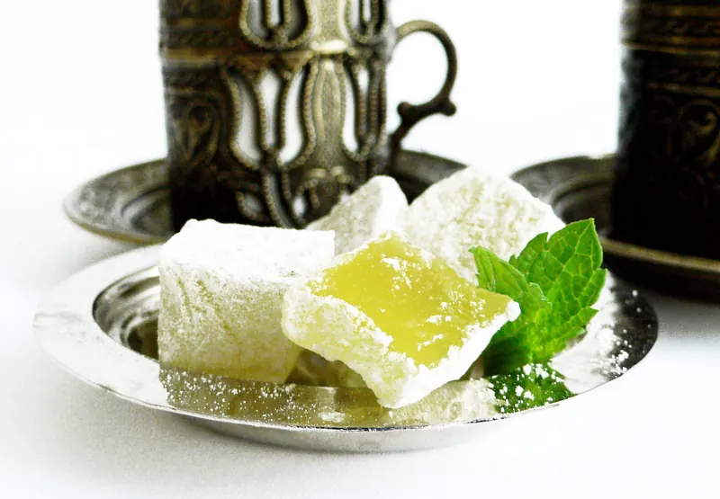 Mint lokum (Turkish delight)