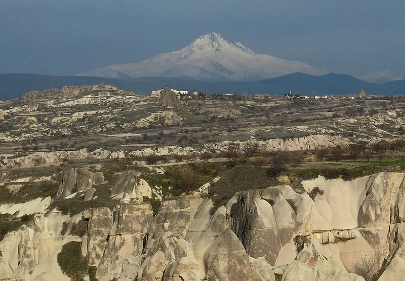 Mount Erciyes (3,917 m) above Cappadocia