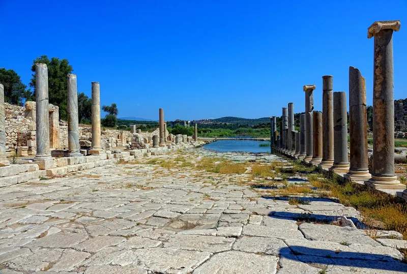 The main avenue of ancient Patara