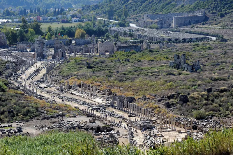 The ruins of Perge
