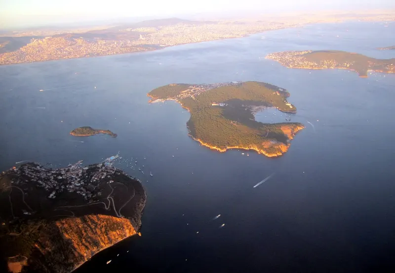 The Princes' Islands from above