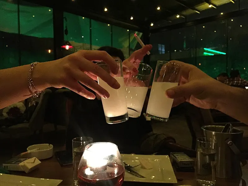 Rakı, the anise spirit of the meyhane table