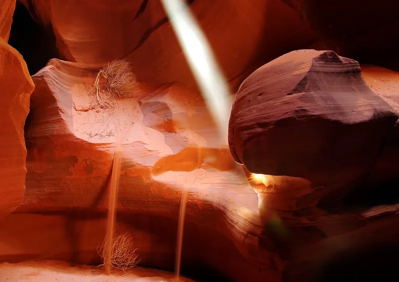 Light beams in Antelope Canyon