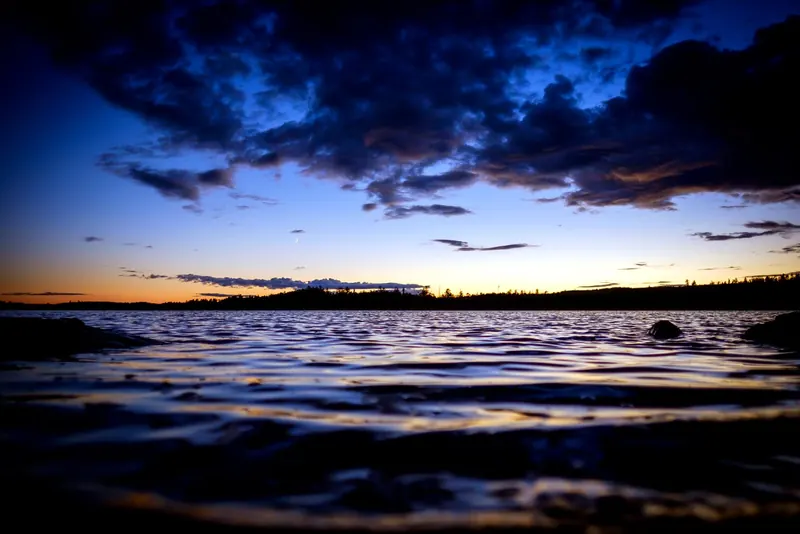 A canoe in the Boundary Waters, Minnesota