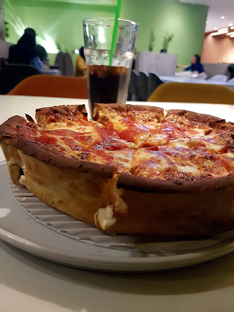 Chicago deep-dish pizza