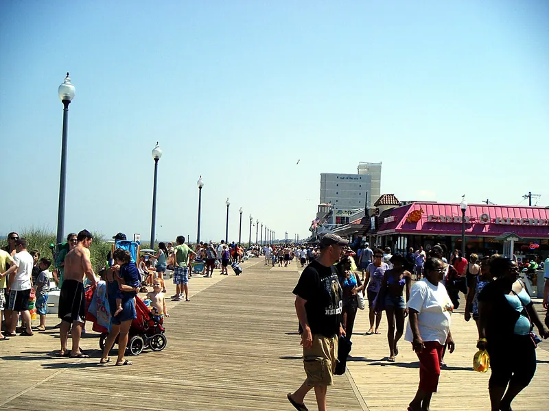The boardwalk at Rehoboth Beach