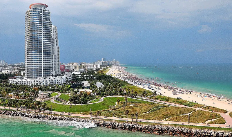 The beach at South Beach, Miami