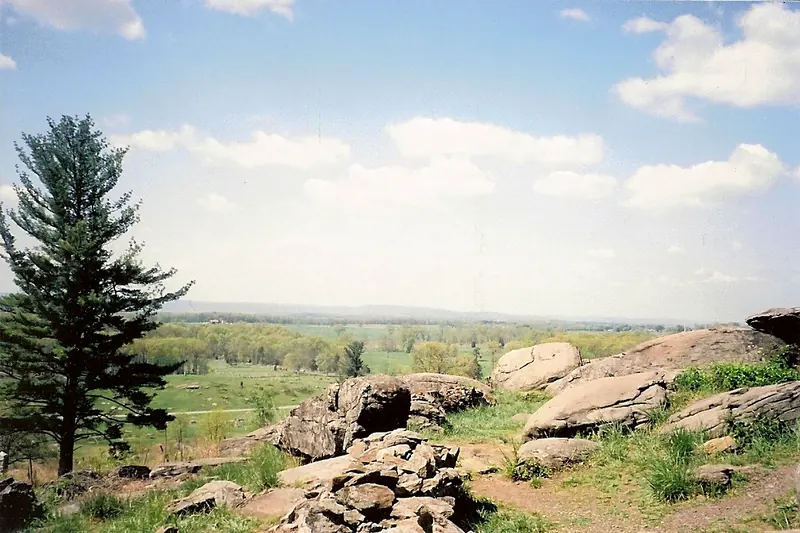 The Gettysburg battlefield