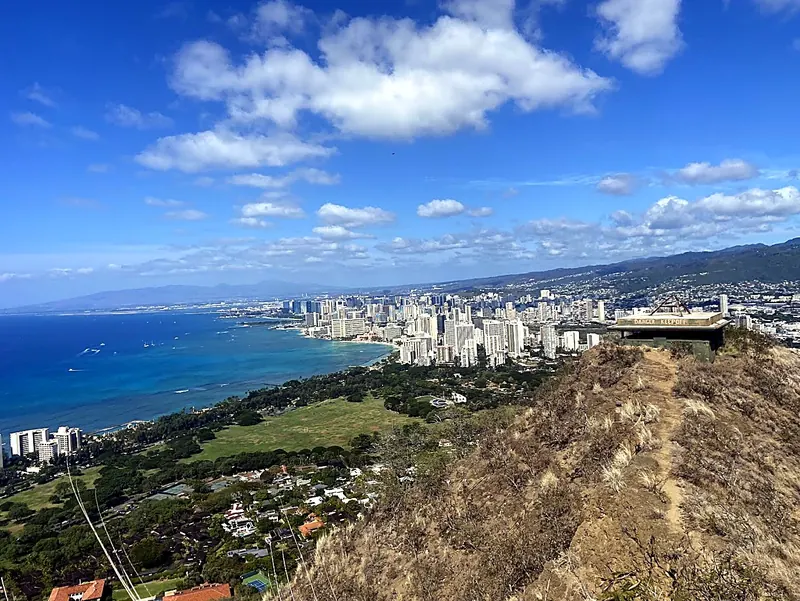 Waikiki Beach with Diamond Head beyond