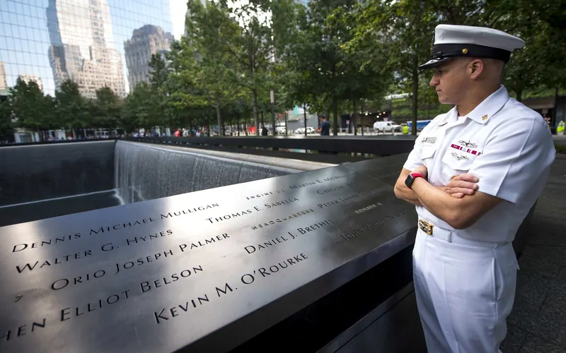 The reflecting pools of the 9/11 Memorial