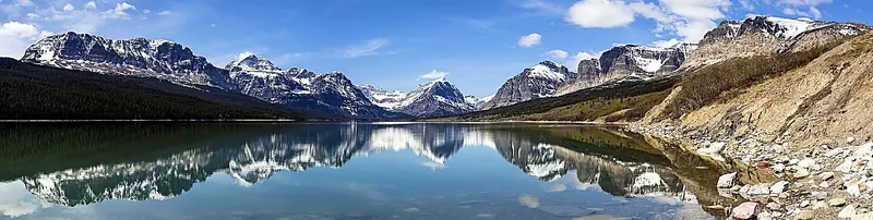 Mountain lake in Glacier National Park