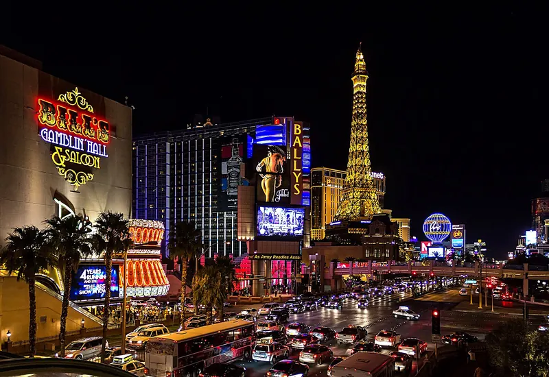 The Las Vegas Strip at night