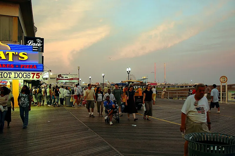 The boardwalk at Atlantic City