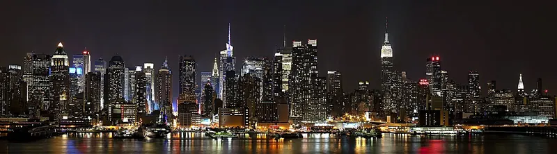 The Manhattan skyline