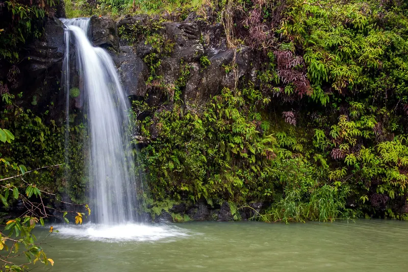 A waterfall on the Road to Hana, Maui