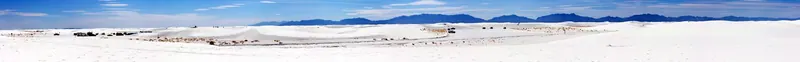 The gypsum dunes of White Sands