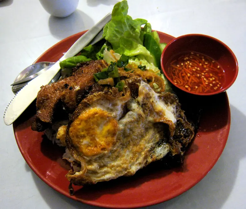 Com tam: broken rice with grilled pork, Saigon's working lunch