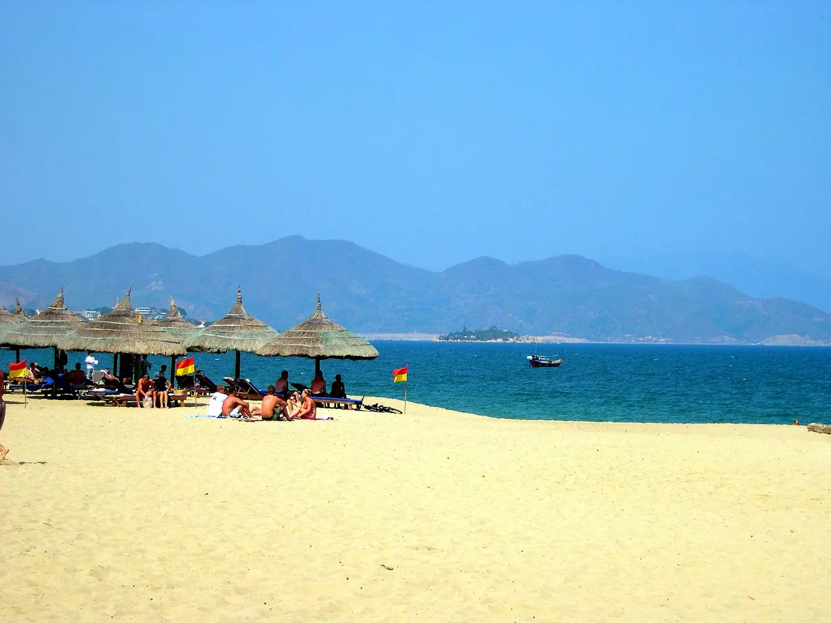 Nha Trang Beach, with Hon Tre island beyond