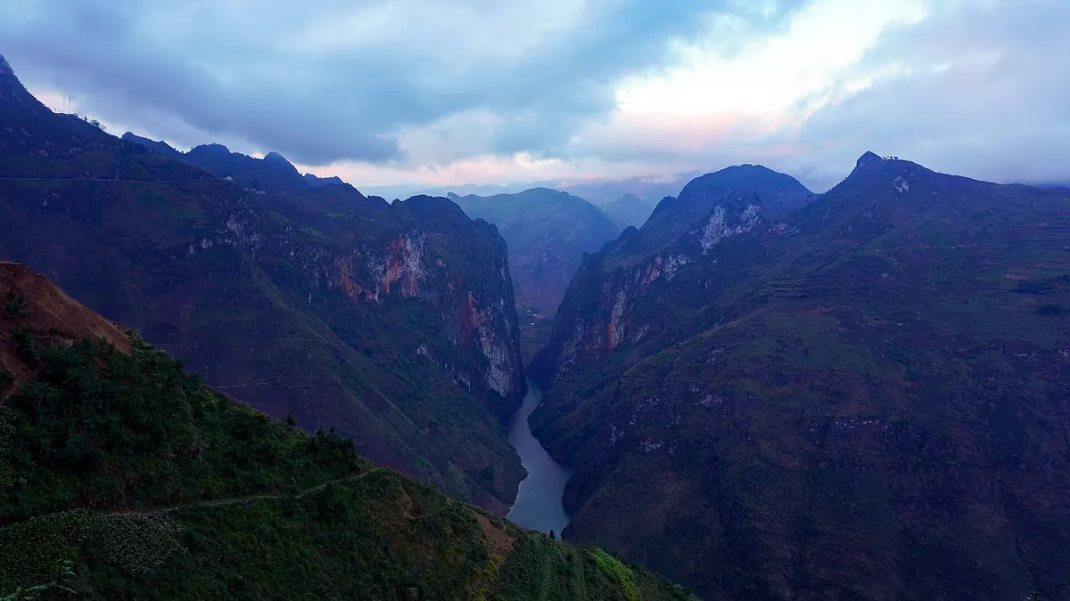 Tu San Canyon and the Nho Que River, seen from Ma Pi Leng Pass, Ha Giang
