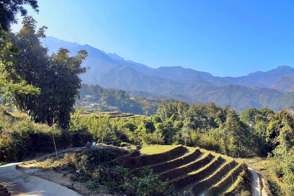 Rice terraces in the mountains of northern Vietnam